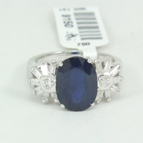 Sapphire and Diamond Ring