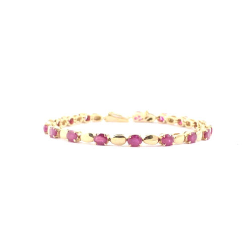 Ruby Gold Bracelet