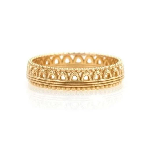 Tiara Plain Gold Band Ring