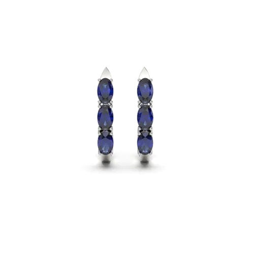 Natural Sapphire Earrings