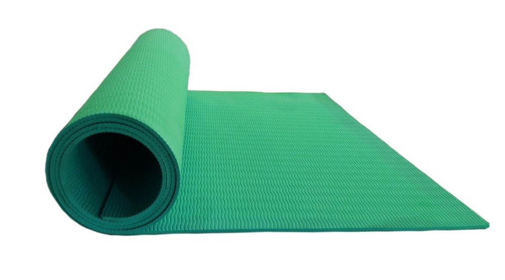 Yoga Rubber Mat - High-Quality Rubber, Custom Size, Multicolor, 4mm, 6mm, 8mm Thickness | Anti-Slip, Modern Design, Ideal for All Practice Levels