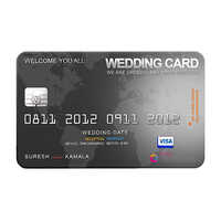 Visa Card Type Wedding Invitations Serives