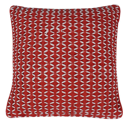 Square Red Cotton Cushion