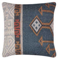 Cotton And Recycle Polyester Cushion - Color: Multicolor