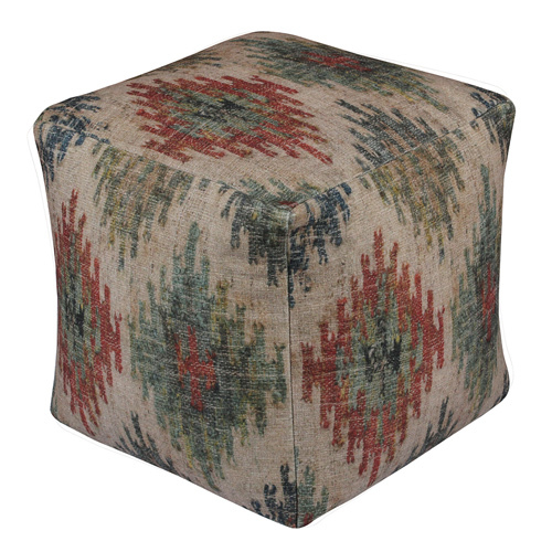 Cotton Recycleb Polyster Pouf