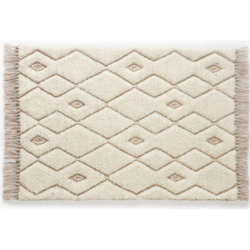 Off White 90 X 150 Cms Hand Woven Rug