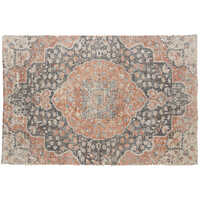 Multicolor Cotton Jute Polyester Rug