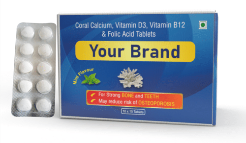 Coral Calcium With Vitamin B12 And Folic Acid Tablet