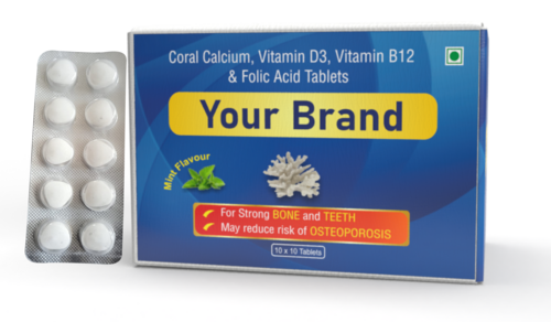 Coral Calcium With Vitamin B12 And Folic Acid Tablet