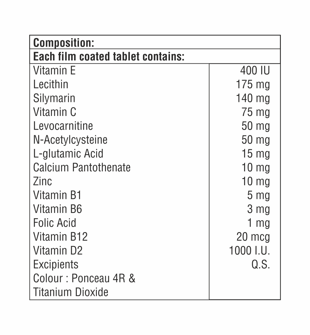 Vitamin E With Silymarin And Vitamin D2 Tablet