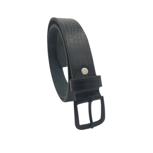 Black Pure Men Leather Belt