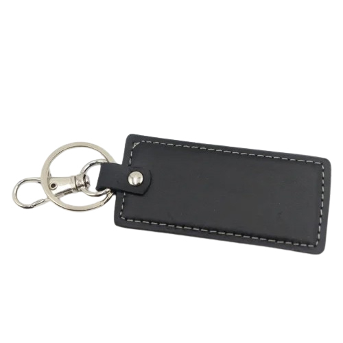 Black Leather Keychain