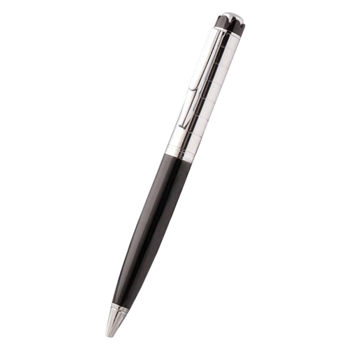 Flora Ring Silver Black Metal Ball Pen