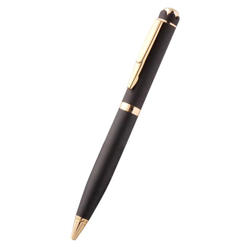 Flora Black Gold Metal Ball Pen Size: Different Size