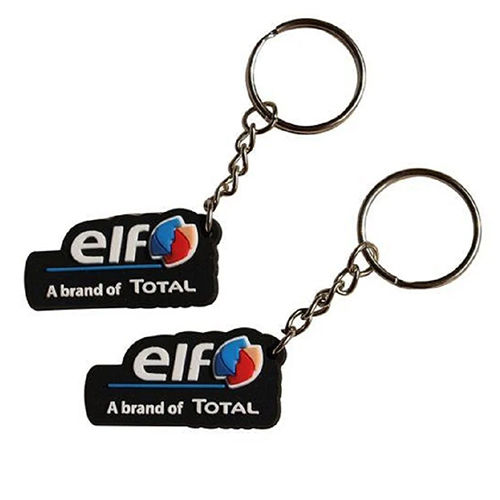 Black Elf Promotional Silicone Rubber Keychain