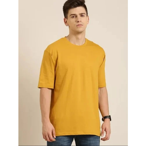 Men Oversized Yellow T-Shirts