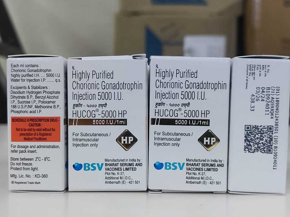 Highly Purified Chorionic Gonadotrophin Injection - Physical Form: Liquid