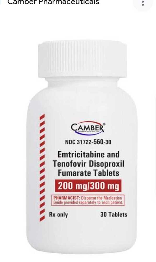 300Mg 200Mg Tenofovir Disoproxil Fumarate And Emtricitabine Tablets Ip - Grade: Medicine Grade