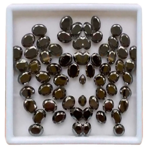 10-8mm Black Oval Diamond