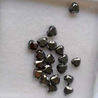 8mm Blck Heart Diamond - Diamond Color: Natural