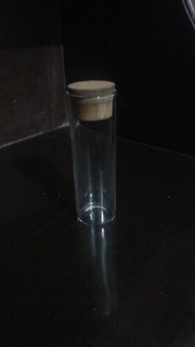 GLASS TUBE WITH CORK
