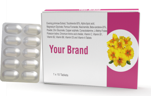 Evening Primrose Extract With Alpha Lipoic Acid With Vitamin D3 And Vitamin A Tablet