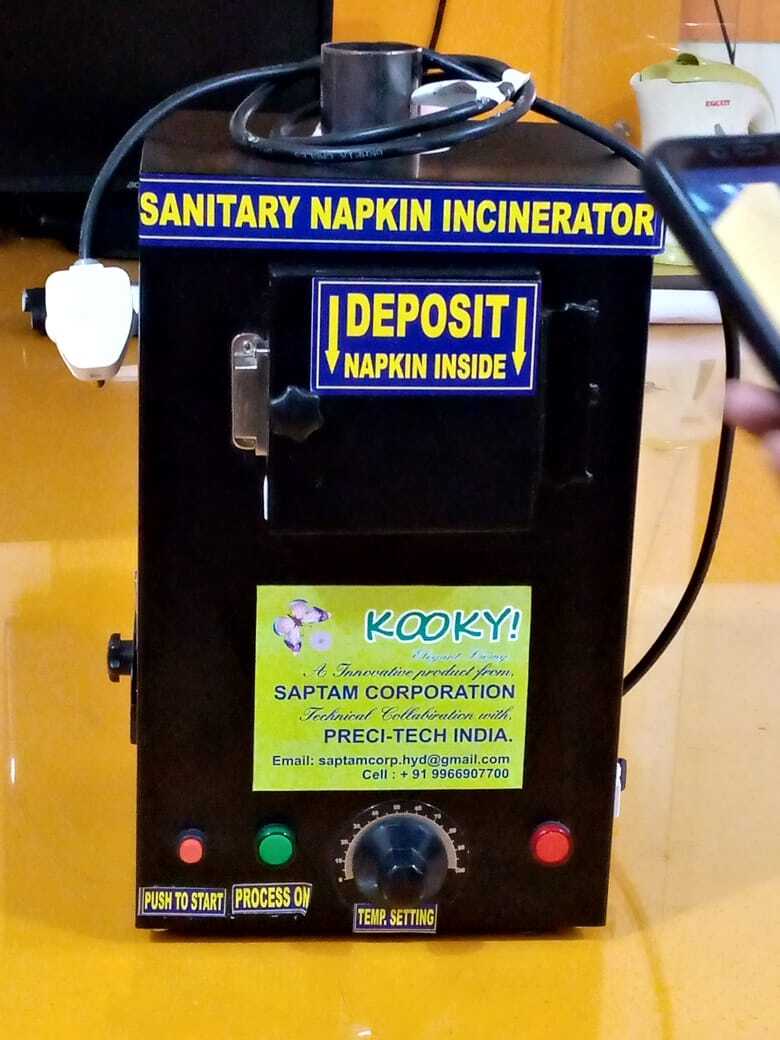 sanitary napkin burning machine