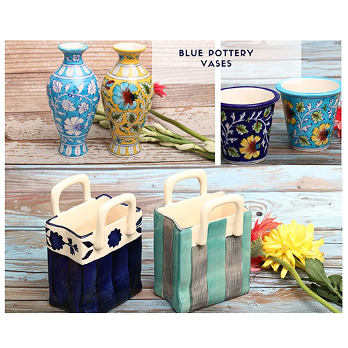 Blue Pottery Vases