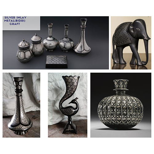 Silver Coated Metal Bidri Craft