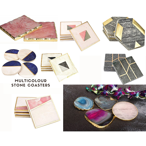 Multicolour Stone Coasters