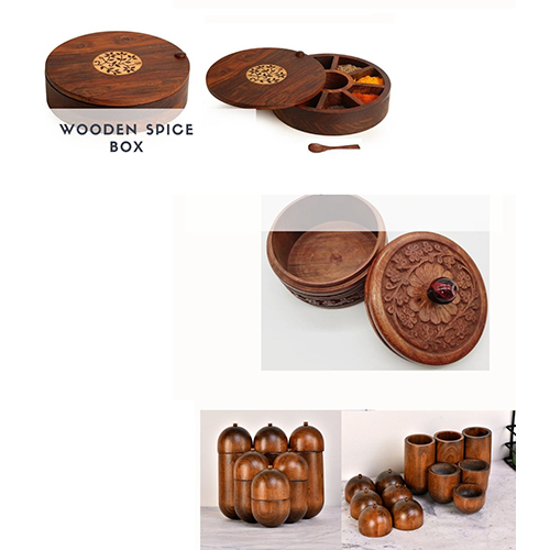 Wooden Spice Box