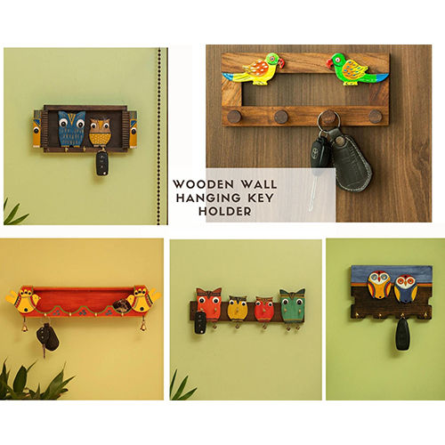 Wooden Wall Hanging Key Holder