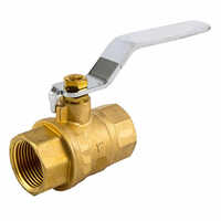 Brass Ball Valve - High Pressure Various Sizes Available Golden Finish for Industrial Water Applications