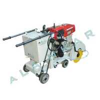 Concrete Road And Floor Cutting Machine - 400 Mm Blade Capacity, 110 Mm Cutting Depth , 8.4 Hp Air Cool Diesel Engine, Chain Drive Mechanism, 65l Water Tank Capacity, Automatic Operation, 1-year Warranty, Durable Ms Material, Standard Size, Sleek White Finish