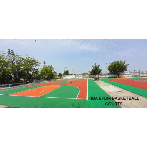 Synthetic Basketball Court Flooring - High-Quality Synthetic Material, Customized Sizes and Colors | Waterproof, Non-Slip, Smooth Surface for Excellent Traction and Easy Maintenance