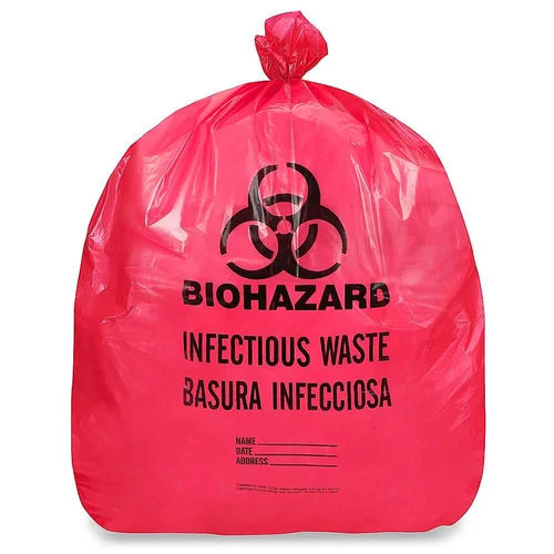 Different Available Red Biohazard Bag