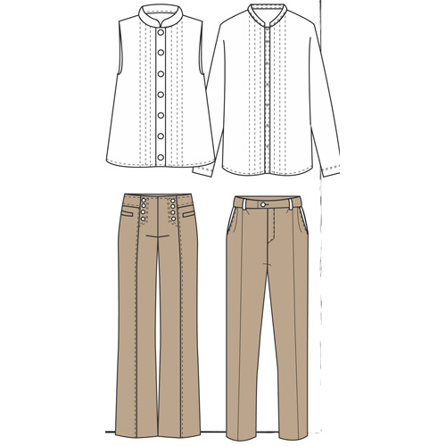 Clerk Staff Uniform - Pattern: Plain