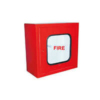 Single Door Hose Box - Mild Steel,  Vibrant Red Color | Fire Protection, Easy Accessibility, Durable Design, Warranty Included