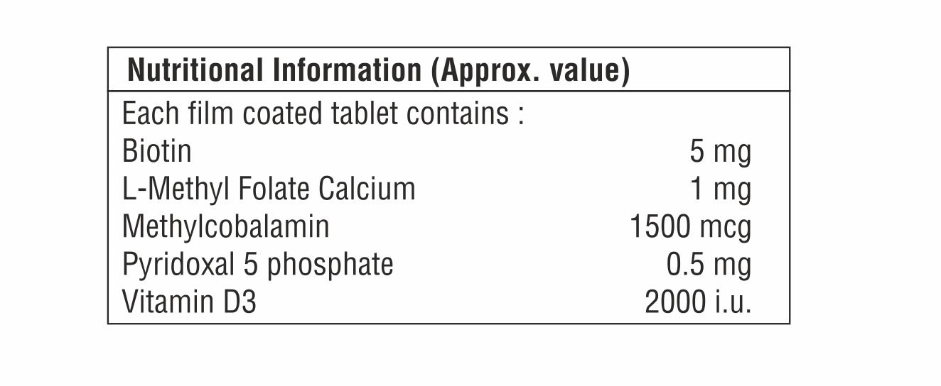 Biotin With Pyridoxal 5 Phosphate And Vitamin D3 Tablet