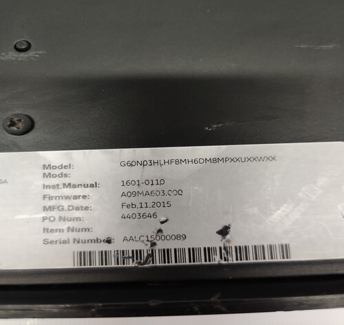 GE MULTILIN G60G03HLHF8MH6DM8MPXXUXXWXX GENERATOR PROTECTION SYSTEM