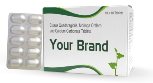 Cissus Quadaragloris With Moringa Oriflera And Calcium Carbonate Tablet