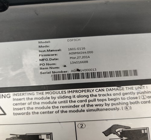 GE MULTILIN D3P3CH HMI FRONT PANEL