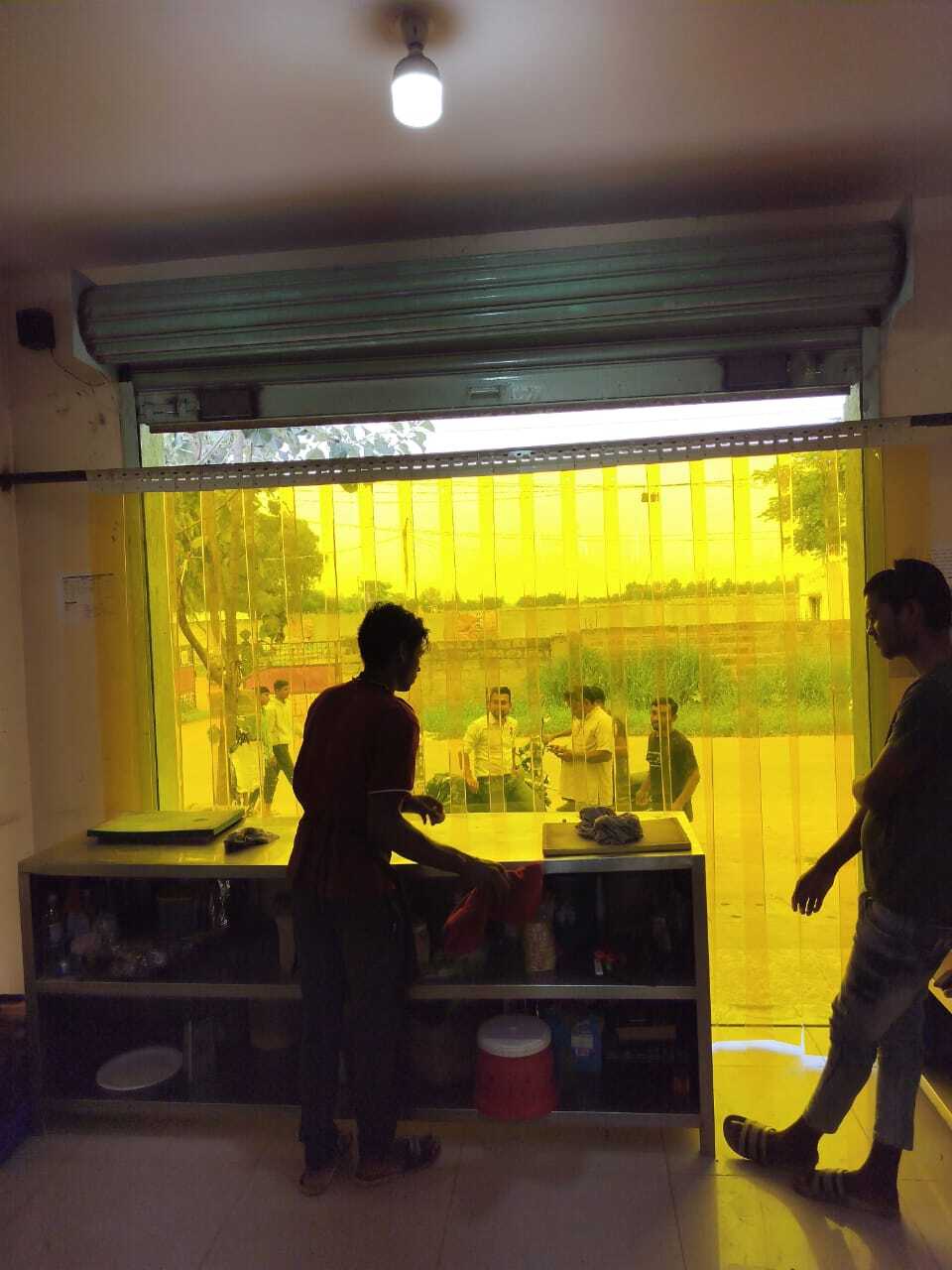 Anti Insect Yellow PVC Strip curtain