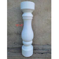 Decorative Gfrc Baluster Pillar - Gfrc Material, 18x5 Inches, Color Coated Surface | Durable For Indoor & Outdoor Aesthetic Appeal
