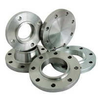 Carbon Steel Flanges - Mild Steel, Different Sizes , Round Shape , Silver Color | Durable Industrial Connections