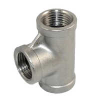 Stainless Steel Threaded Pipe Fittings - Forged Steel, Silver Finish | Ideal For Pipe Applications, Durable And Corrosion-resistant Design