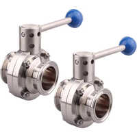 Stainless Steel Butterfly Valve - Different Sizes Available | Silver Color, Round Shape, Reliable Flow Control for High-Pressure Industrial Applications