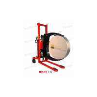 MORS 1.0 Hydraulic Reel Stacker - 1.0 Ton Capacity, Durable Red Frame, Ergonomic Design for Smooth Reel Handling