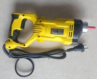 Concrete Vibrator - Cast Iron Material, 50 Hertz Frequency | Electric Power Source, Variable Speed, Yellow Black Design, 1 Year Warranty
