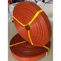 Pyro Jacket - High-grade Silicone Rubber Bonded To Woven Fiberglass, Red Heat And Fire Protection Sleeve For Cables And Hoses